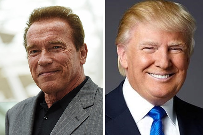 Арнольд Шварценеггер и Дональд Трамп