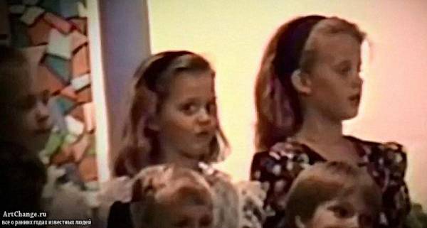 Кэти Перри в детстве на выступление в хоре