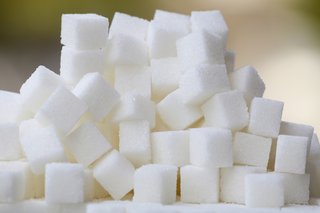 A pile of sugar cubes