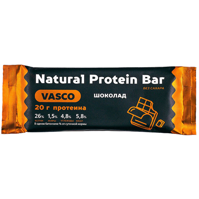 VASCO ПРОТЕИНОВЫЙ БАТОНЧИК NATURAL PROTEIN BAR