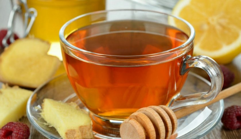 Имбирный чай с лимоном и медом