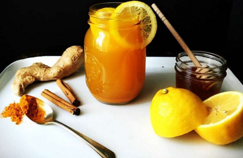 Куркума, имбирь, лимон и мёд для похудения