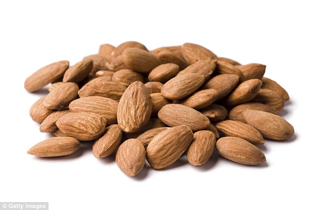 You need to eat just ten almonds to get your daily requirement of calcium (700mg)