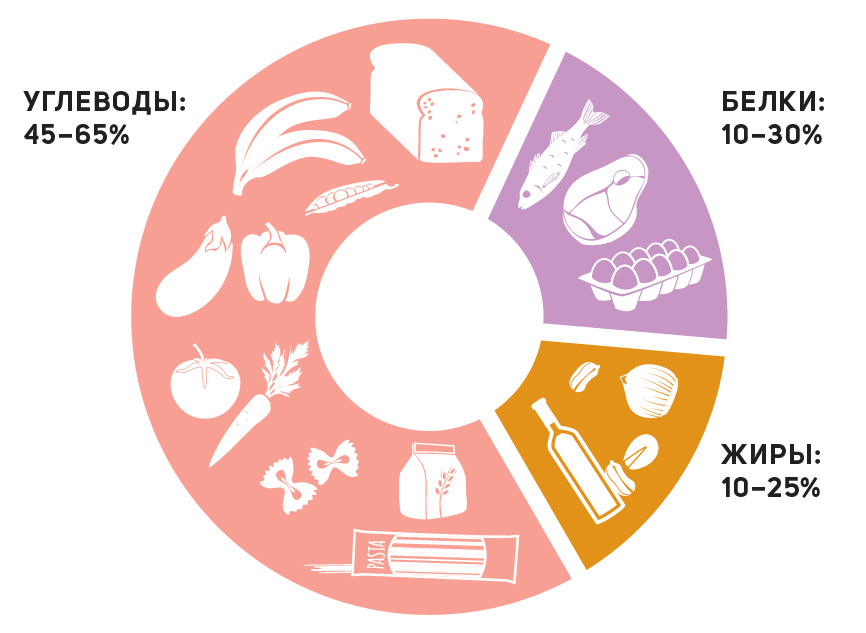 Рекомендации ВОЗ по балансу макронутриентов в течение дня