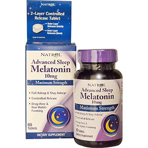 Natrol, Мелатонин для спокойного сна, максимальное действие, 10 мг, 60 таблеток