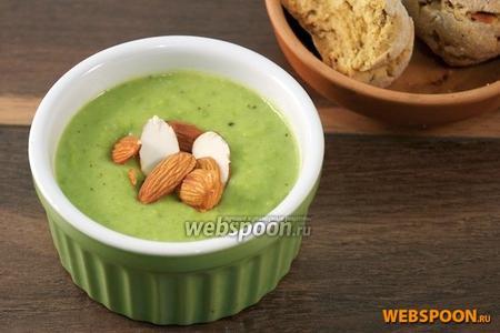 Фото рецепта Крем-суп из зелёного горошка