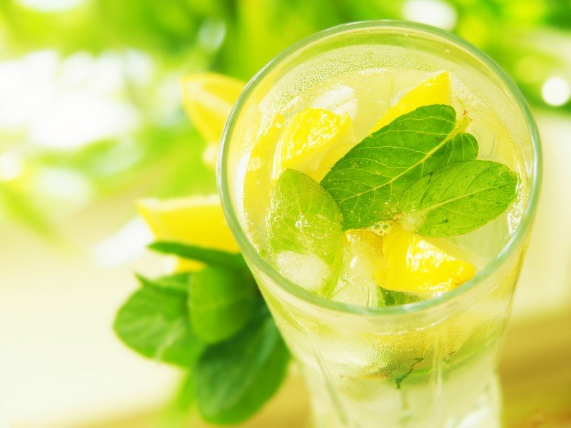 напиток для похудения с лимоном и мятой