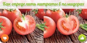 Как определить нитраты в помидорах